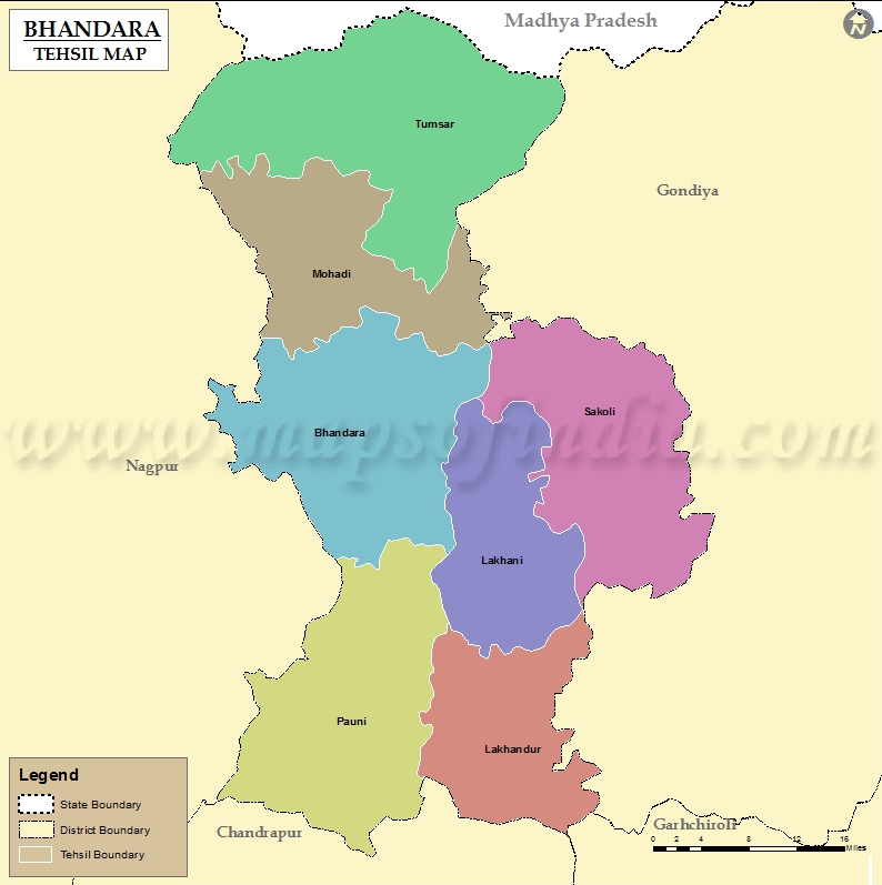 Bhandara Map